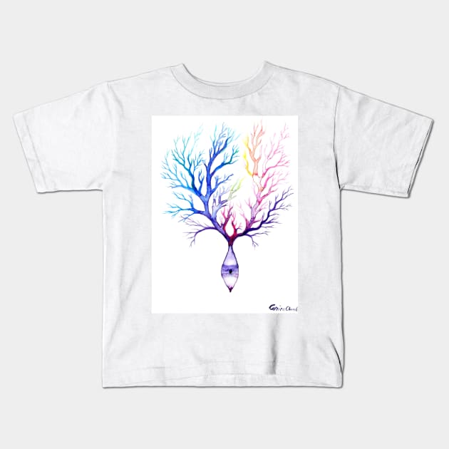Purkinje neuron Kids T-Shirt by CORinAZONe